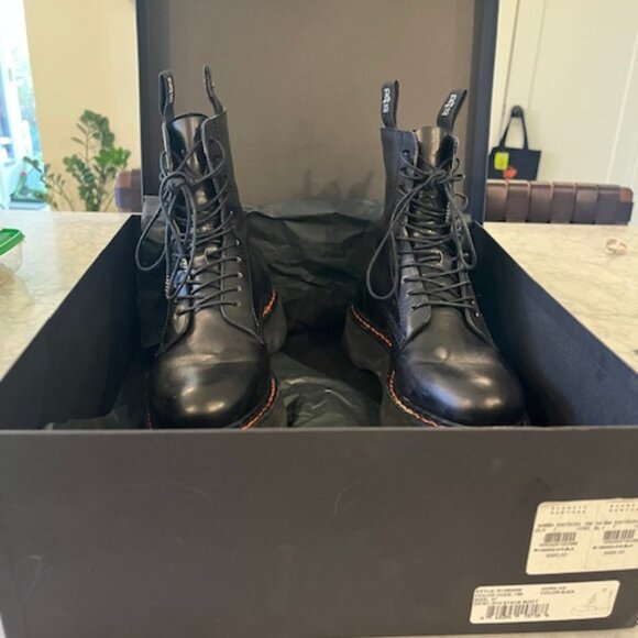 R13 Shoes - R13 Black Stack Boots Size 7